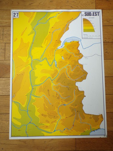 Ancien affiche carte - ancien,