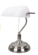 - Lampe de Table Bancario en Métal et Verre | Design Élégant Contemporain | Q...