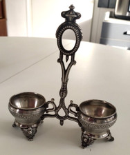 monture huilier vinaigrier  métal argenté Armand Fresnay