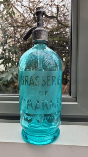 Siphon ancien bleu vert - ancien,