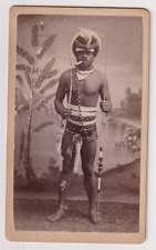 CDV Attribuée à W.-F. Dufty /Nouméa/ Nouvelle-Calédonie - Kanak - Vintage print
