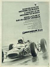  Publicité Advertising 0322 1969   pneu  pluie circuit virageux Michelin Xas