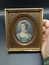 Portrait Miniature jeune Femme 