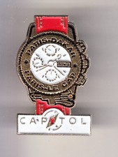 RARE PINS PIN'S .. MODE MONTRE WATCH AUTO CAR PARIS DAKAR RALLYE CAPITOL RED ~B9