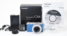1262 Shots [MINT in Box] Panasonic LUMIX DMC GM1S Blue 16.0MP 12-32mm Lens JAPAN