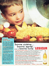 Publicité Advertising  25.04 1961   Lesieur  huile  omelette à la poele