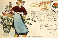 CPA BELGIQUE TYPES BRUXELLOIS