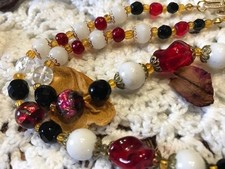 Collier de perles ancien pâte