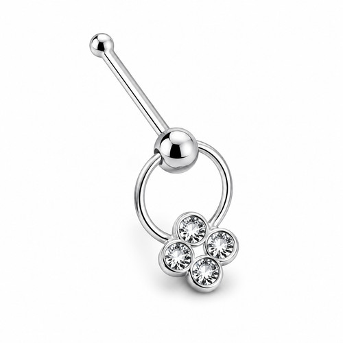 Bague fleur nez - clou, 4
