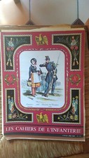 lot de cahiers de l'infanterie et cours par correspondance des officiers de rése