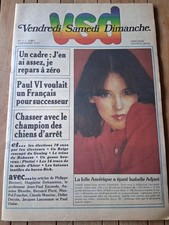 VSD N° 1 septembre 1977 ISABELLE ADJANI Platini Bokassa Goulag CURE DE CHAUSSEY