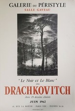 Albert Drachkovitch 1962 Affiche Exposition