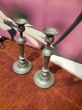 Paire De Chandelier En Étain