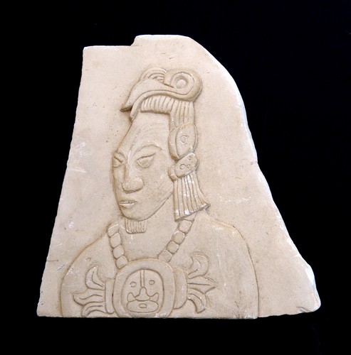 Stèle personnage maya du - ,