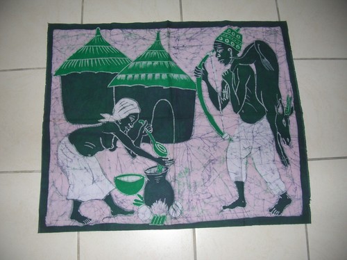 Tentures anciennes africaines - anciennes,