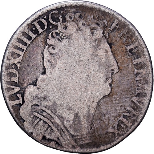 France louis xiv 4 ecu - louis, xiv,