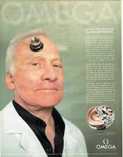 Publicité Advertising 099  2009   Omega  montre speedmast  Buzz Aldrin lune 1969