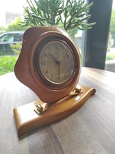 Horloge / pendule à poser / réveil vintage en bois clair Bayard