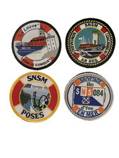 LOT de 4 Tissus SNSM Divers