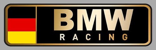 Bmw racing left sticker vinyle - bmw,