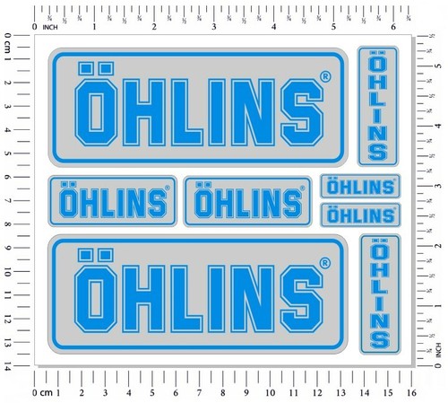 Ohlins fork shock stickers - ohlins,