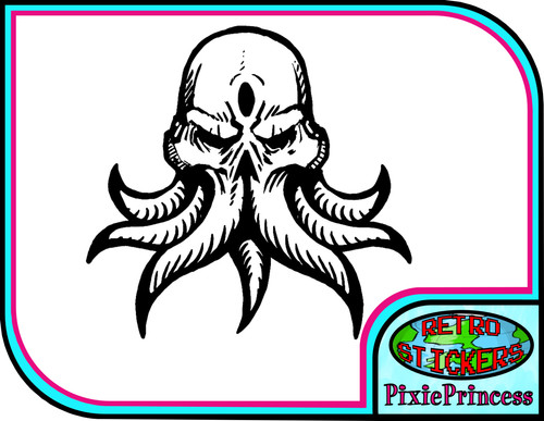 Autocollant vinyle cthulhu - vinyle,