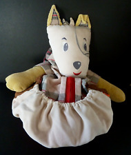 K2. Doudou range pyjama L'OISEAU BATEAU LOUP CHIEN ROUGE MARRON JAUNE TBE