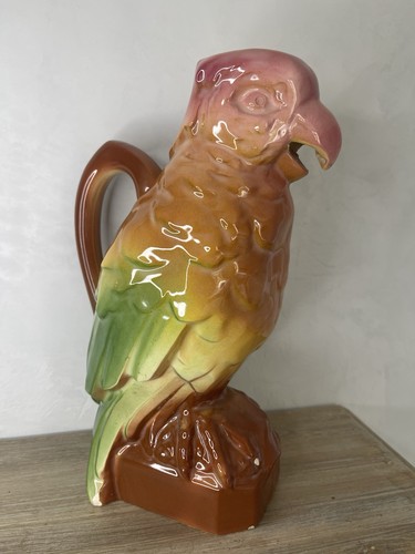 Pichet perroquet barbotine - perroquet,