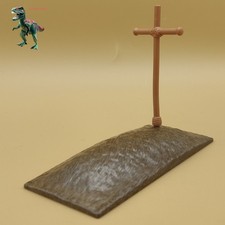 Playmobil tombe-terre-cimetière-halloween-médiéval-sépulture-halloween-croix