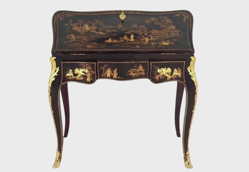 Bureau pente laque chine - bureau,