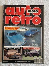 AUTO RETRO N°97 09/1988 PORSCHE MERCEDES 280/350/450 SL HOTCHKISS 2050 DELAHAYE