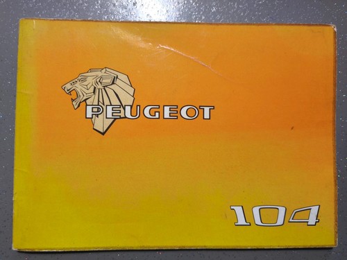 Peugeot 104 manuel bord - manuel, de