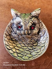 Chouette en laiton vintage aux