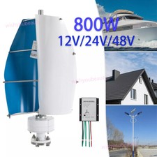 800W Vertical Axis Générateur à éolienne 12V/24V/48V Controller Home Windmill