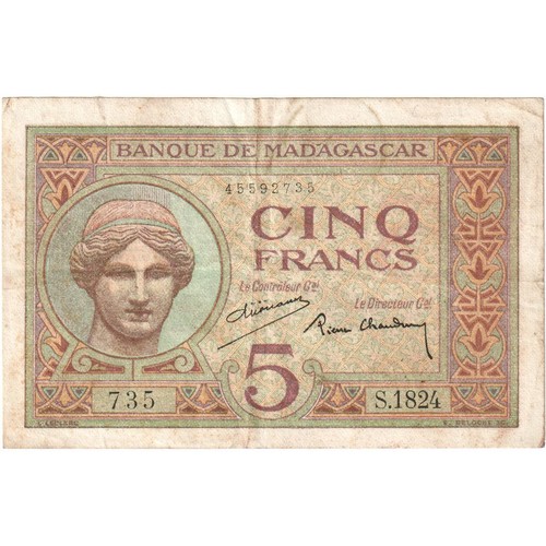 Madagascar francs - 5,