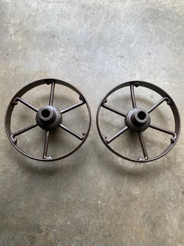 Roues charette en fer - 2,