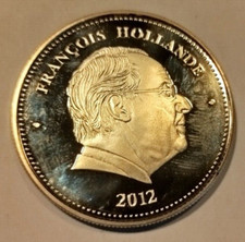 Médaille les présidents de la république Hollande 2012