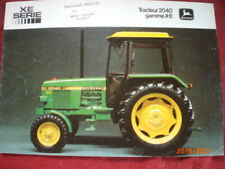  BROCHURE   PUBLICITAIRE  TRACTEUR  JOHN DEERE  2040  GAMME X-E 
