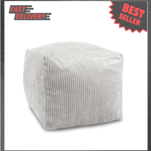 Square corduroy pouf cover - square,