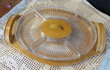 Plateau serviteur apéritif hors d'oeuvres années 50