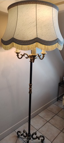 Lampadaire bronze massif - en,