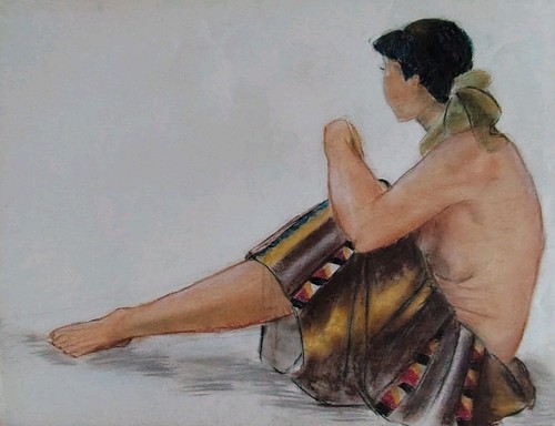 Joli grand dessin pastels - joli,