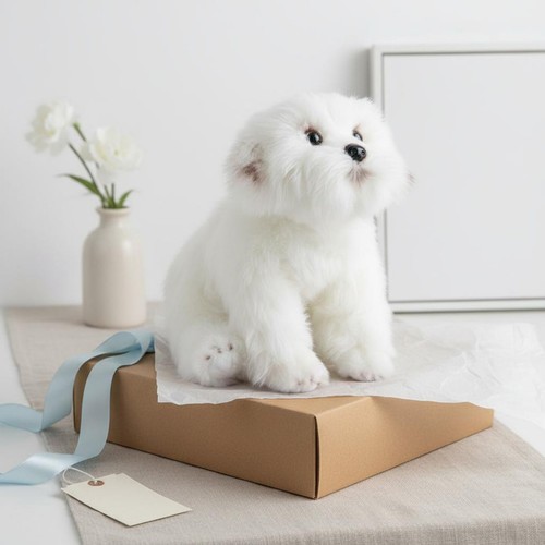Peluche bichon maltais - bichon,