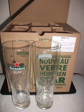 lot 6 verres à bière 25 cl Heineken   No Ricard BIEN LIRE L'ANNONCE