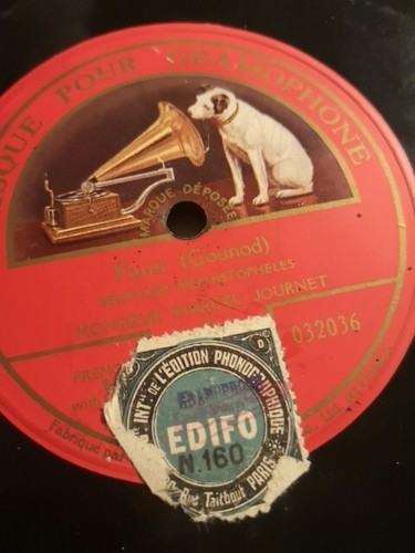 Disque tours faust - disque, 78