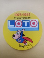 Ancien Autocollant Sticker : 5 ème ANNIVERSAIRE DU LOTO 1981 - FDJ