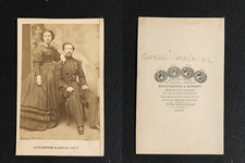 Appert, Paris, Couple en pose, Homme en uniforme de la Garde Impériale, circa 18