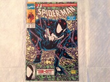 Spider-Man 13 - 1991, Sub City, Moribus Vampire, Black Suit Marvel A3