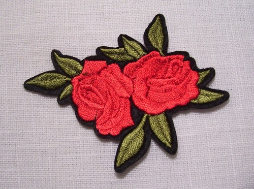 Duo fleur rose rouge 8 - rouge, 7