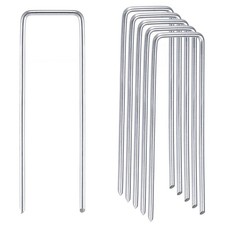 Jardin Broches U Forme 8" L x 0,14" Dia Agrafes Piquets pour Couverture Kit 25